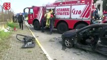 Tuzla’da iki otomobil birbirine girdi: 1 yaralı