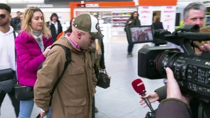 Kiko Rivera llega a Madrid para asistir al concierto de su madre.