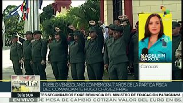 Venezuela honra a Hugo Chávez a 7 años de su partida física