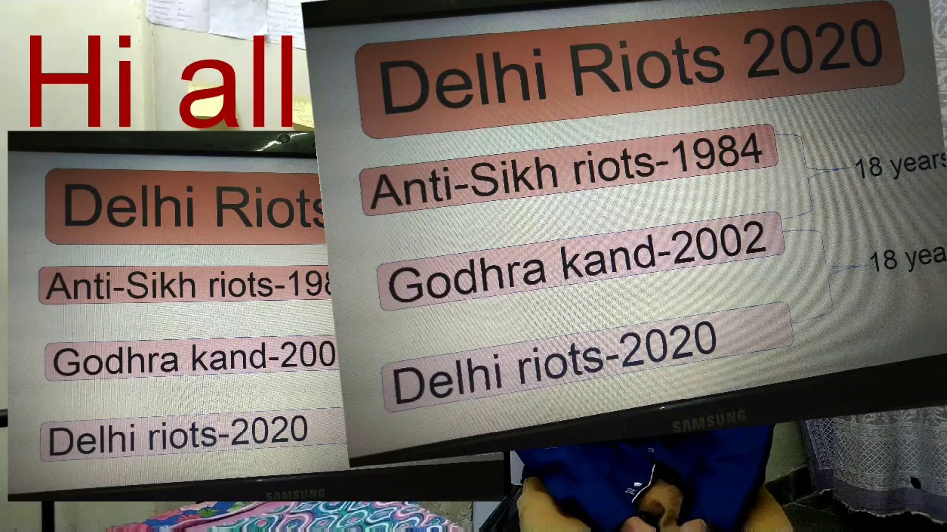 Delhi riots related to 2002 Godhra riots and 1984