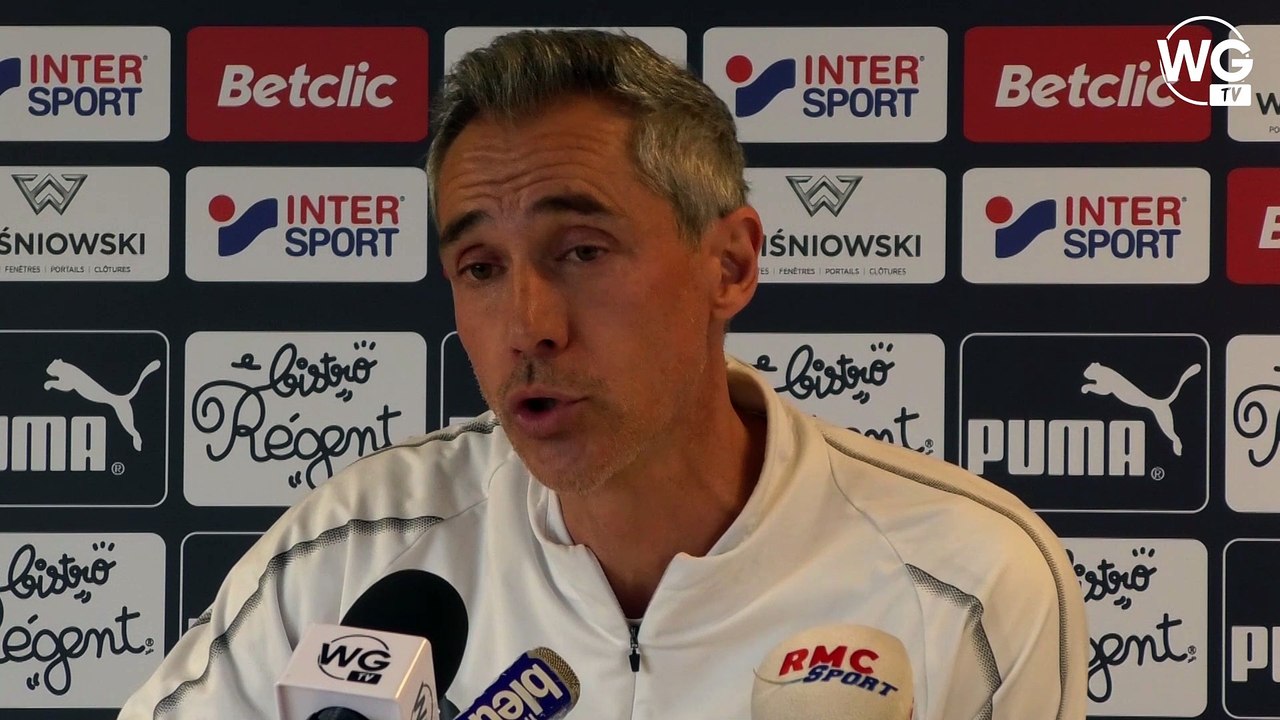 Paulo Sousa : "Remplacer Pablo ne sera pas une tâche facile"