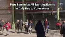 Italy Cancels All Sporting Events