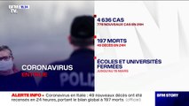 Coronavirus en Italie: 49 nouveaux décès en 24h, portant le bilan global à 197 morts