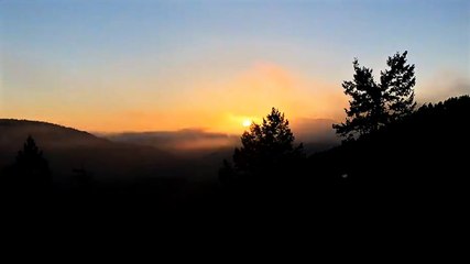 Watch fog dance through the mountains