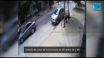 Intento de robo de motochorros a plena luz del día en La Plata