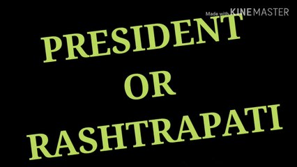 INDIAS PRESIDENT// BHARAT KA RASHTRAPATI// PART -1