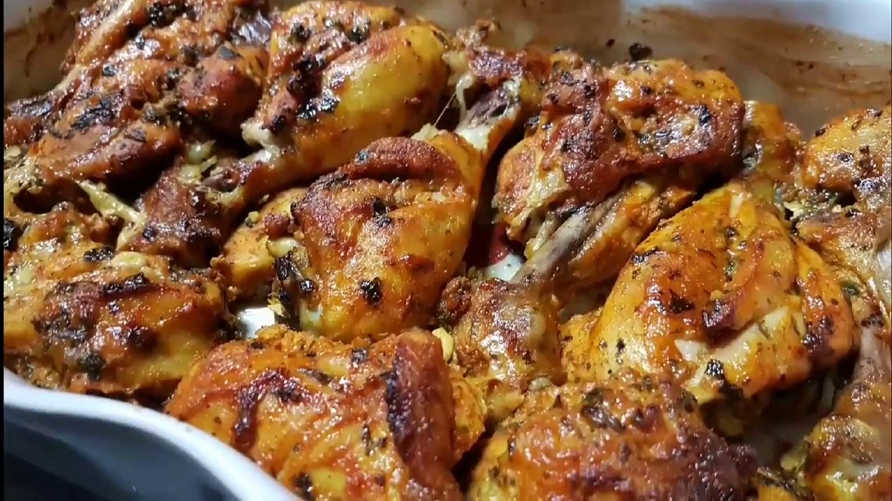 Poulet avec une superbe  marinade très économique  دجاج بتتبيلة رائعة
