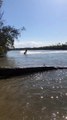 Jumping a Jet Ski in Slow Motion Along a Western Australia Estuary