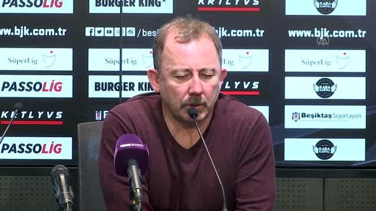 Beşiktaş-Ankaragücü maçının ardından - Sergen Yalçın (2)