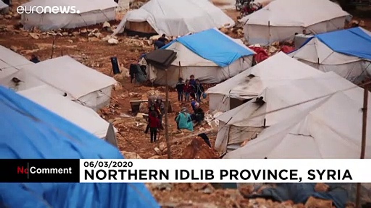 Eindrücke aus einem Flüchtlingslager in der Provinz Idlib