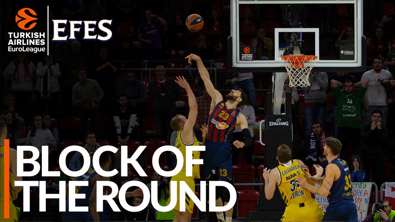 Efes Block of the Round: Tornike Shengelia, KIROLBET Baskonia Vitoria-Gasteiz