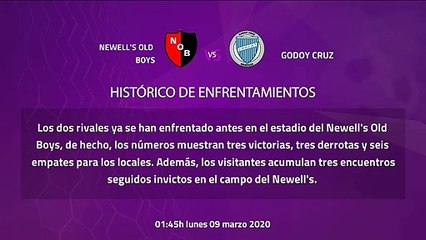 Previa partido entre Newell's Old Boys y Godoy Cruz Jornada 23 Superliga Argentina