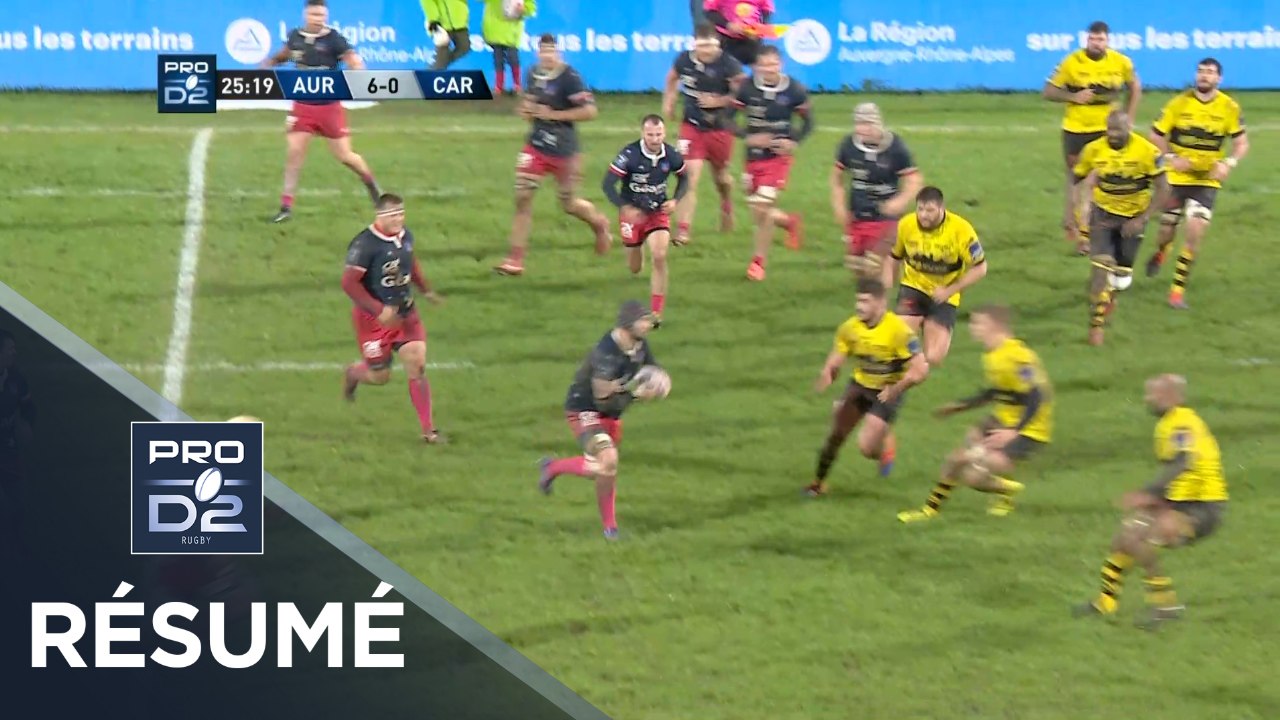 PRO D2 - Résumé Aurillac-Carcassonne: 24-12 - J23 - Saison 2019/2020
