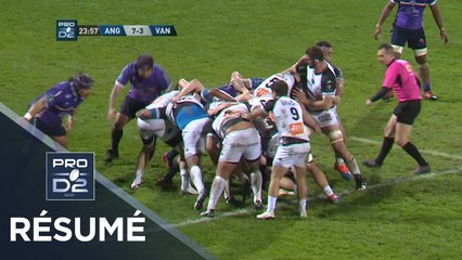 PRO D2 - Résumé Angoulême-Vannes: 27-15 - J23 - Saison 2019/2020