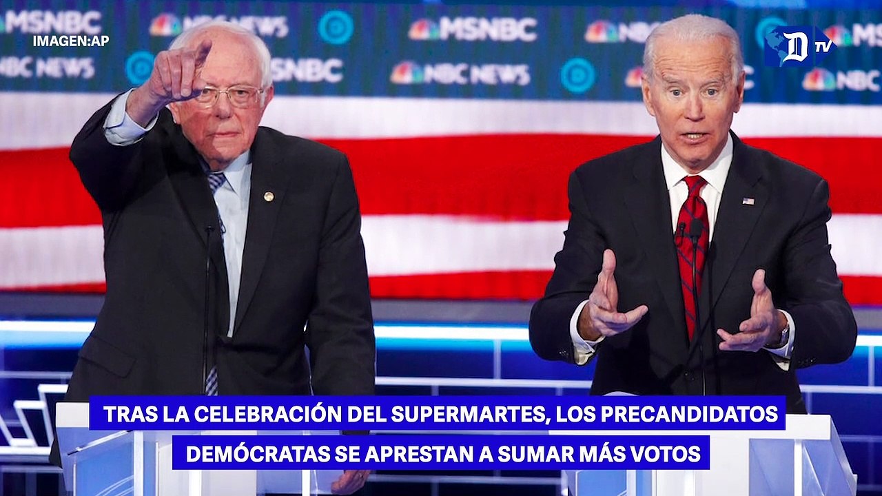 Tras la celebración del Supermartes, los precandidatos demócratas se aprestan a sumar más votos
