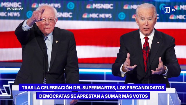 Tras la celebración del Supermartes, los precandidatos demócratas se aprestan a sumar más votos