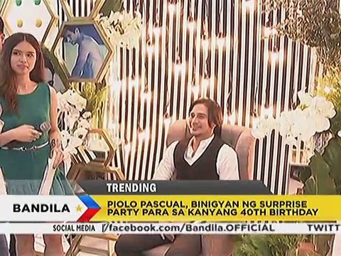 Piolo Pascual, binigyan ng surprise party para sa kanyang 40th birthday