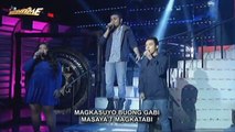 Quarter 4 semifinalist Hazelyn Cascaño, Sam Mangubat and Froilan Canlas perform 'Magkasuyo Buong Ga