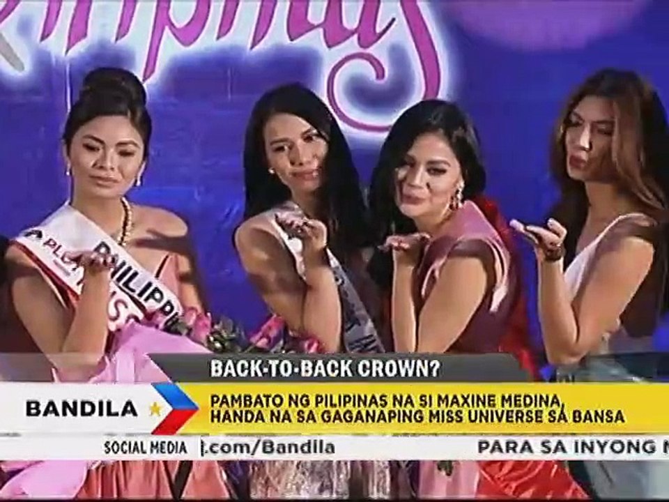 Pambato ng Pilipinas na si Maxine Medina, handa na sa gaganaping Miss Universe sa bansa