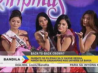 Pambato ng Pilipinas na si Maxine Medina, handa na sa gaganaping Miss Universe sa bansa