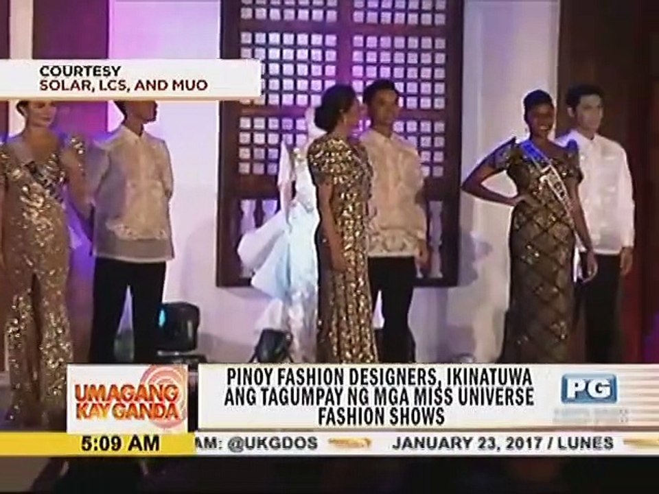 Pinoy Fashion Designers, ikinatuwa ang tagumpay...