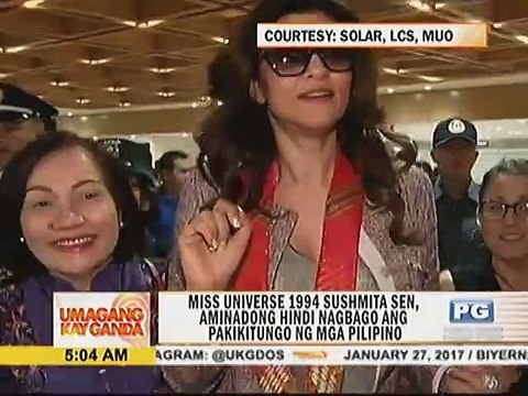 Miss Universe 1994 Sushmita Sen, aminadong hindi nagbago ang pakikitungo ng mga Pilipino