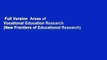 Full Version  Areas of Vocational Education Research (New Frontiers of Educational Research)