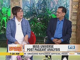 Miss Universe post pageant analysis