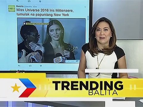 Miss Universe Iris Mittenaere, nangakong babalik sa Pinas bago tumulak sa New York