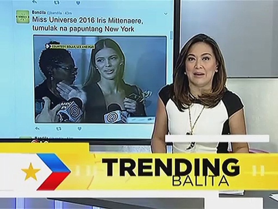 Miss Universe Iris Mittenaere, nangakong babalik sa Pinas bago tumulak sa New York