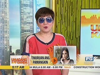 Miss Universe 2015 Pia Wurtzbach, tinuruan ang pamangkin ng tindig ng isang beauty queen