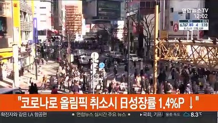 "코로나로 올림픽 취소시 日성장률 1.4%P ↓"