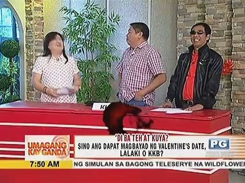 Di Ba Teh at Kuya? Sino ang dapat magbayad ng Valentines date, lalaki o KKB?