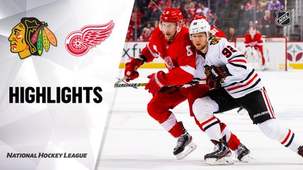 NHL Highlights | Blackhawks at Red Wings 3/06/2020