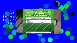 Leaf Macro Theme Ruled School Exercise Book: 152.4mm x 228.6mm  - 153 pages 6.4mm line spacing -