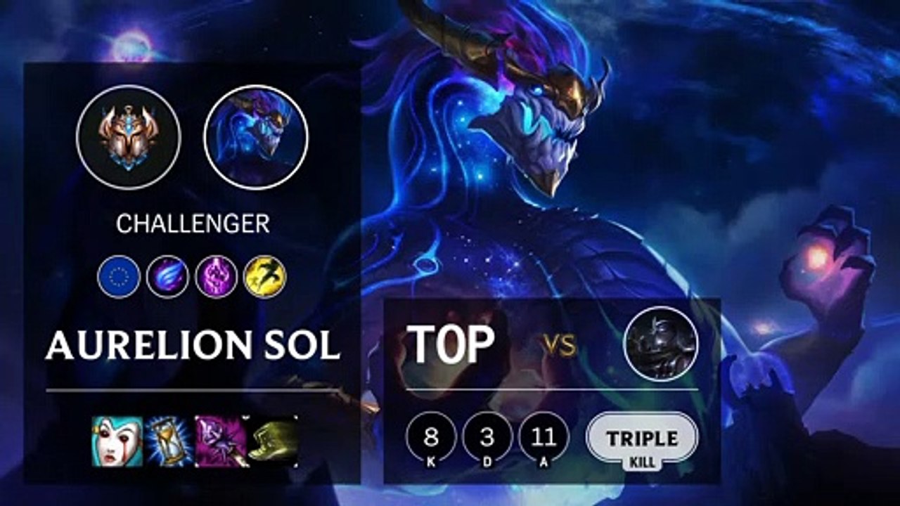 Aurelion Sol Top vs Shen - EUW Challenger Patch 10.5