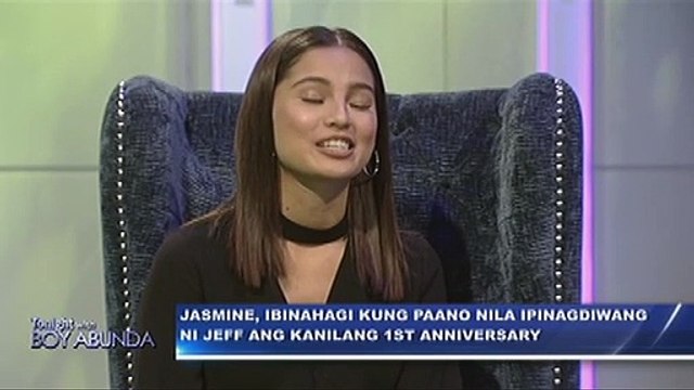 Jasmine, ibinahagi kung paano nila ipinagdiwang ni Jeff ang kanilang 1st anniversary