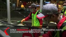 Cegah Corona, Terminal 3 Bandara Soetta Disemprot Disinfektan