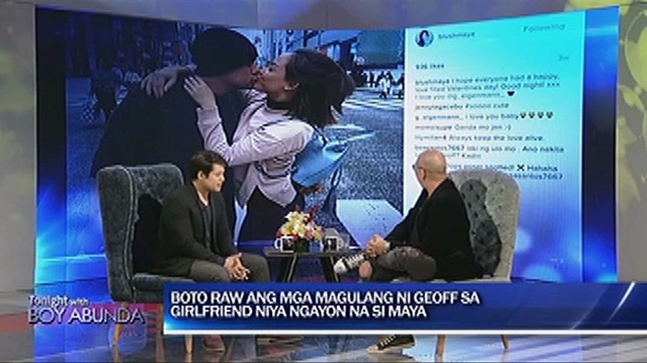 Geoff, ibinahagi na boto ang mga magulang nya sa kanyang girlfriend na si Maya
