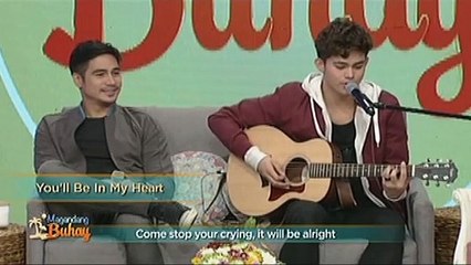 Inigo and Piolo sing “You’ll Be In My Heart”