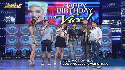 It's Showtime family, tinawagan si Vice Ganda upang batiin sa kanyang kaarawan