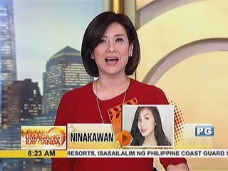 Nadine Lustre, nanakawan sa loob ng kotse sa Amerika