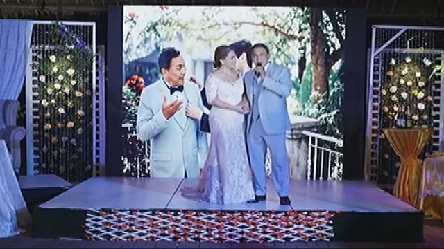 Gloria at Peter, masayang ipinagdiwang ang kanilang kasal)