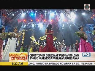 Christopher de Leon at Sandy Andolong, proud parents sa pagkapanalo ng anak