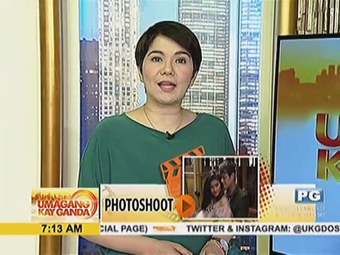 Behind-the-scene photoshoot ng Lizquen para sa isang magazine, ipinasilip