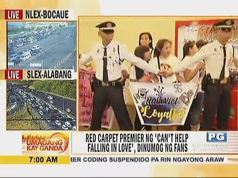 Red carpet premier ng ‘Can’t Help Falling In Love’, dinumog ng fans