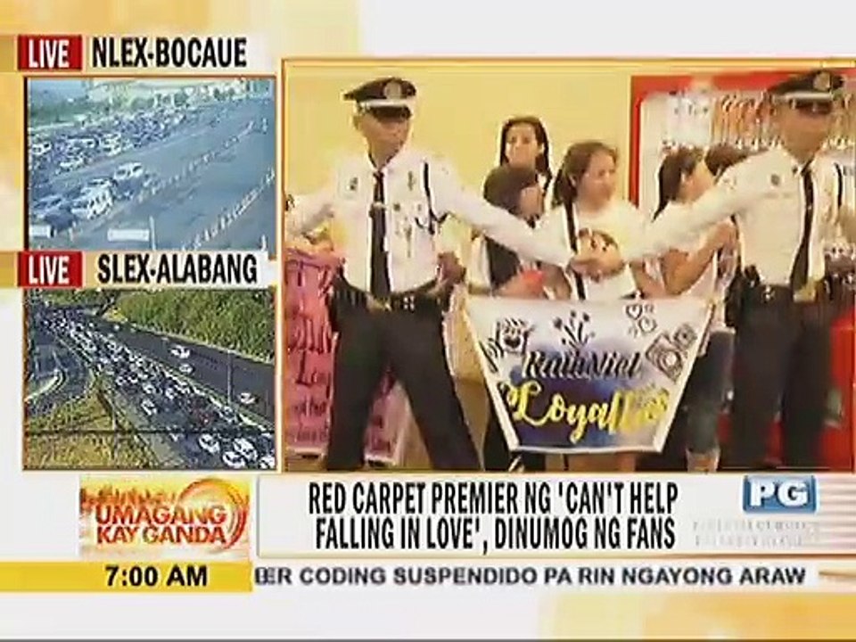 Red carpet premier ng ‘Can’t Help Falling In Love’, dinumog ng fans