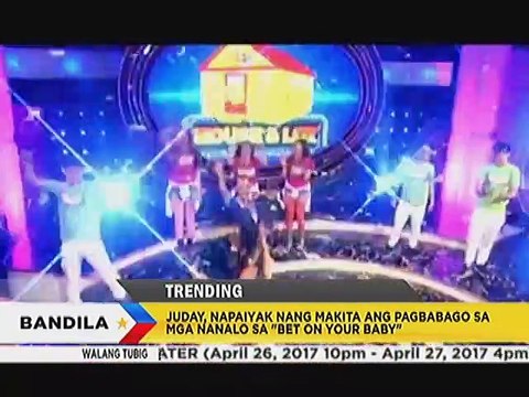 Juday, napaiyak nang makita ang pagbabago sa mga nanalo sa “Bet On Your Baby”