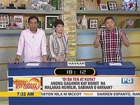 Di Ba Teh At Kuya? Anong gagawin kay Honey na malakas humilik, sabihan o hayaan?