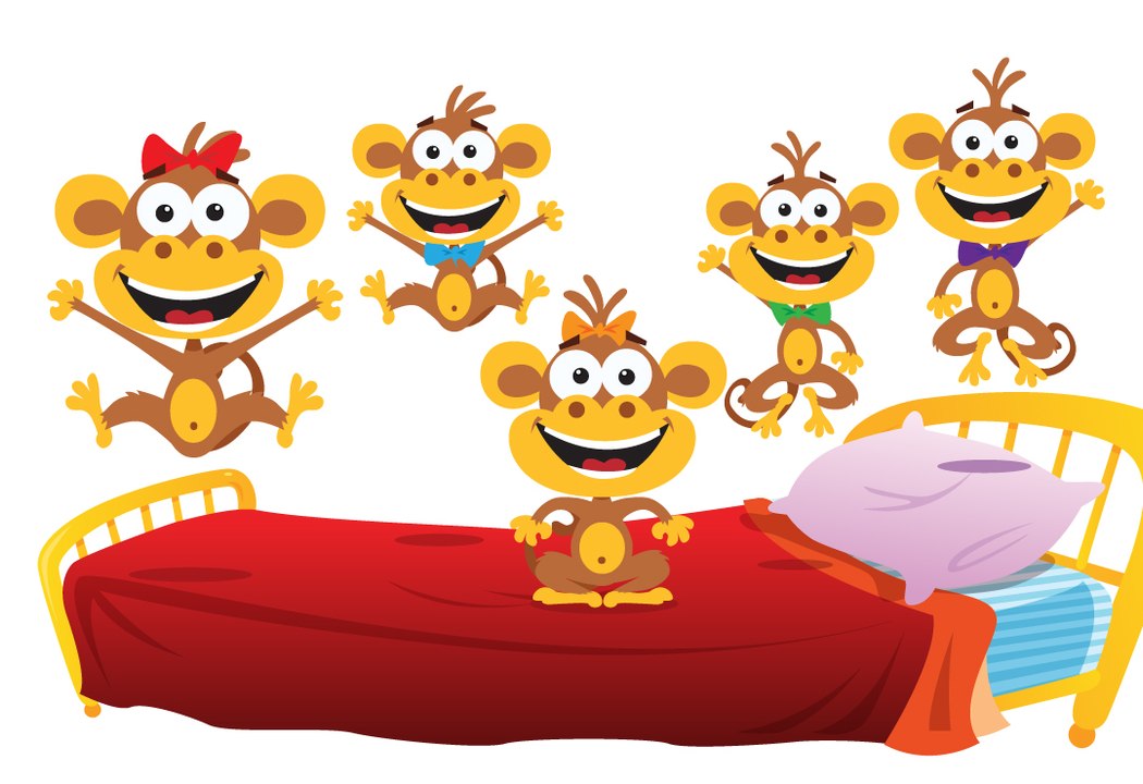 5 Monkeys Jumping On The Bed Super Simple Songs
